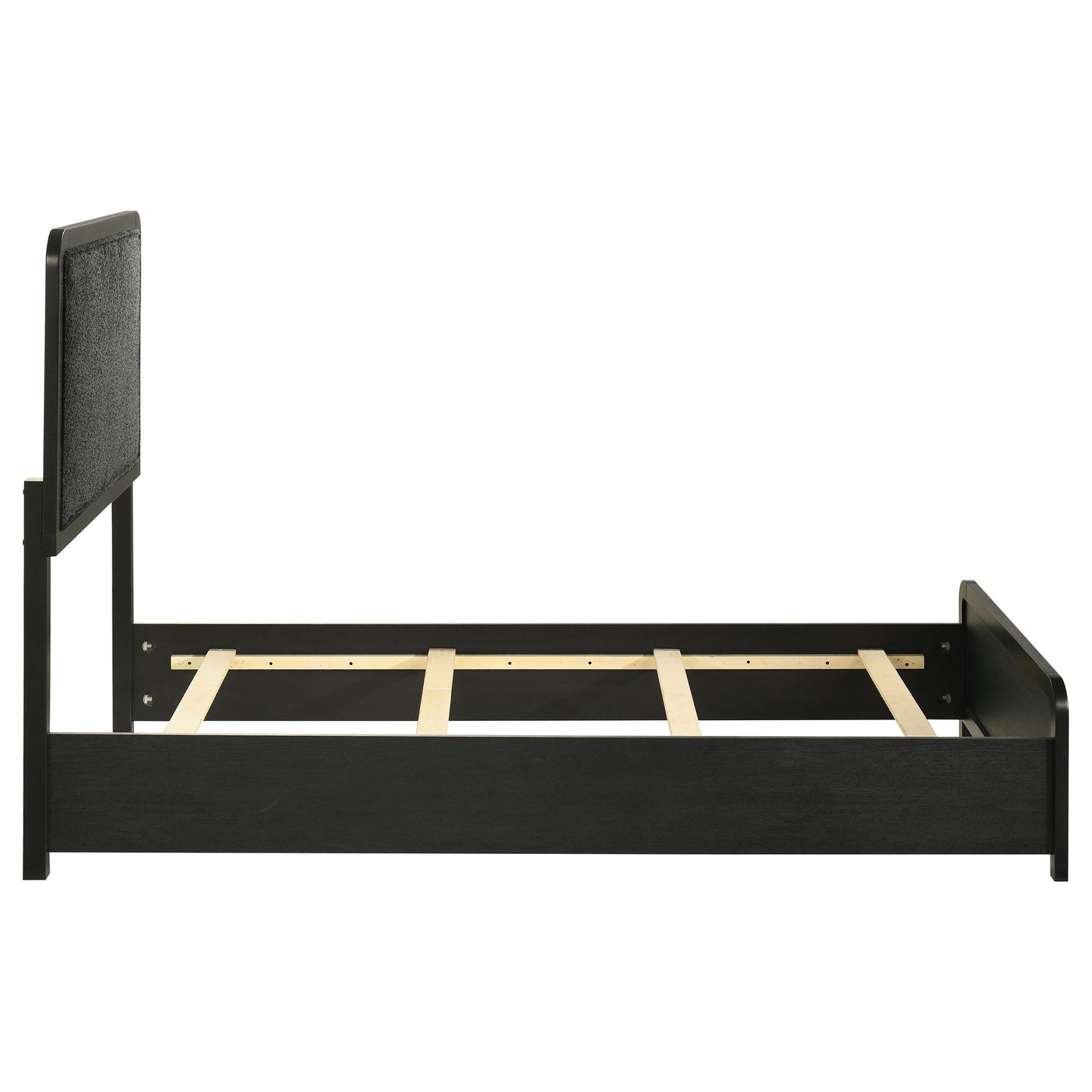  Coaster Furniture Cavelle 223661T 51-inch Upholstered Twin Panel Bed - Black IMAGE 10