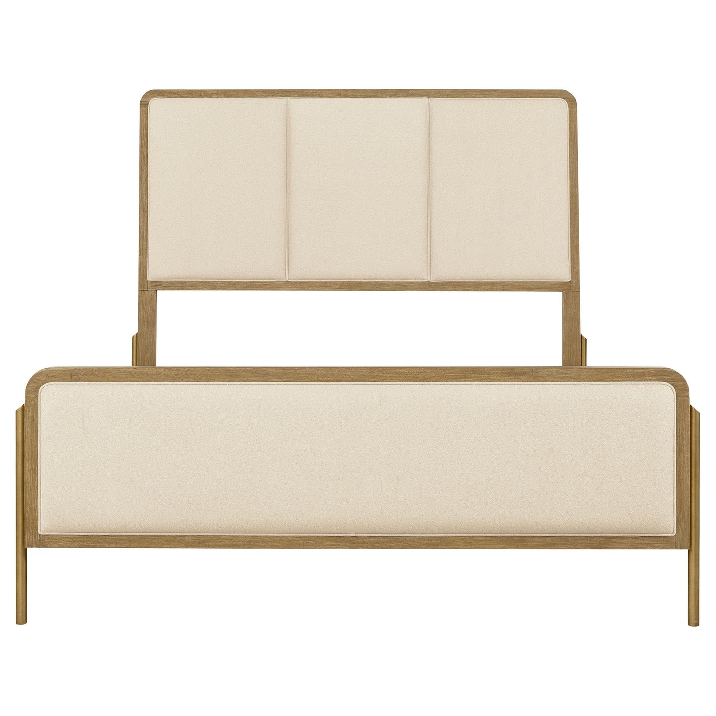  Coaster Furniture Arini 224301KECRM 56-inch Eastern King Panel Bed - Cream/Sand Wash IMAGE 5
