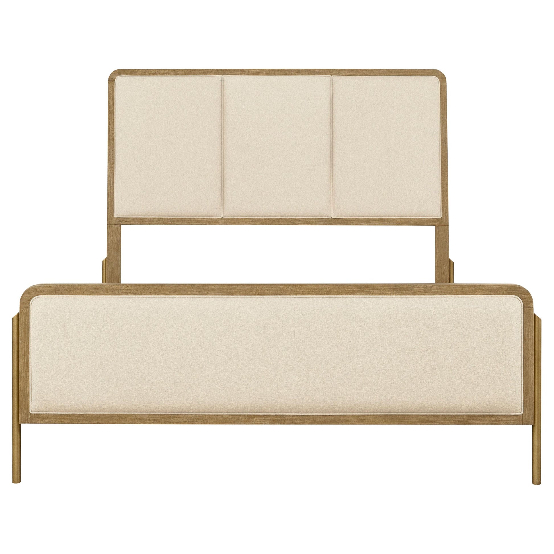  Coaster Furniture Arini 224301KECRM 56-inch Eastern King Panel Bed - Cream/Sand Wash IMAGE 5
