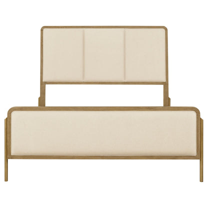  Coaster Furniture Arini 224301KECRM 56-inch Eastern King Panel Bed - Cream/Sand Wash IMAGE 5