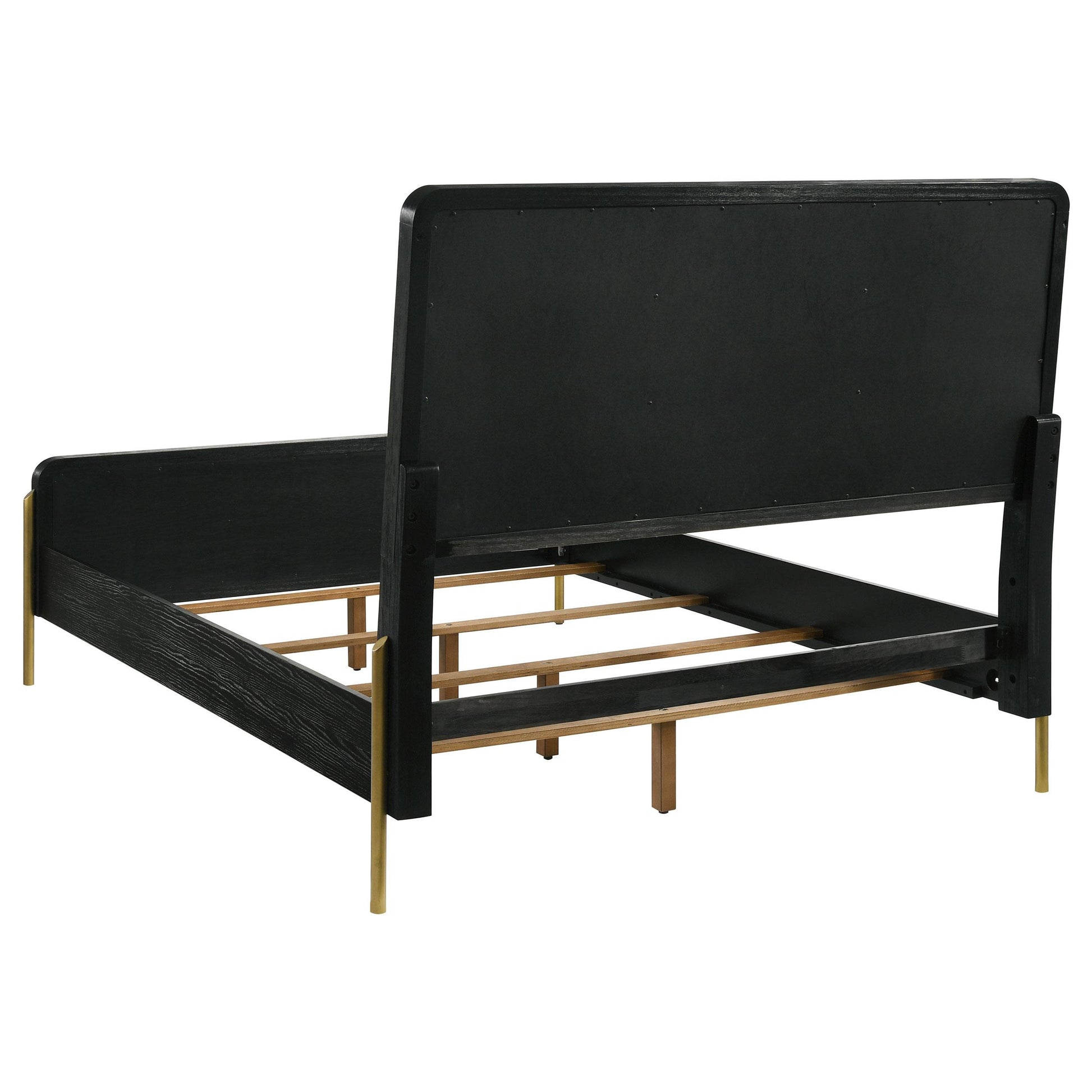  Coaster Furniture Arini 224331QCRM 56-inch Queen Panel Bed - Cream/Black IMAGE 2
