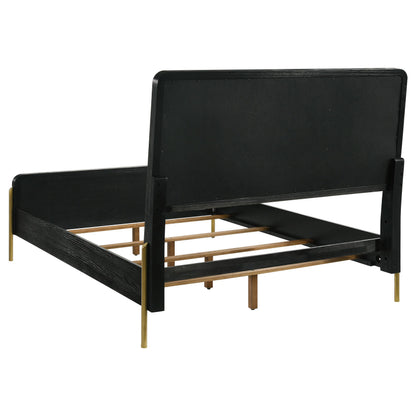  Coaster Furniture Arini 224331QCRM 56-inch Queen Panel Bed - Cream/Black IMAGE 2