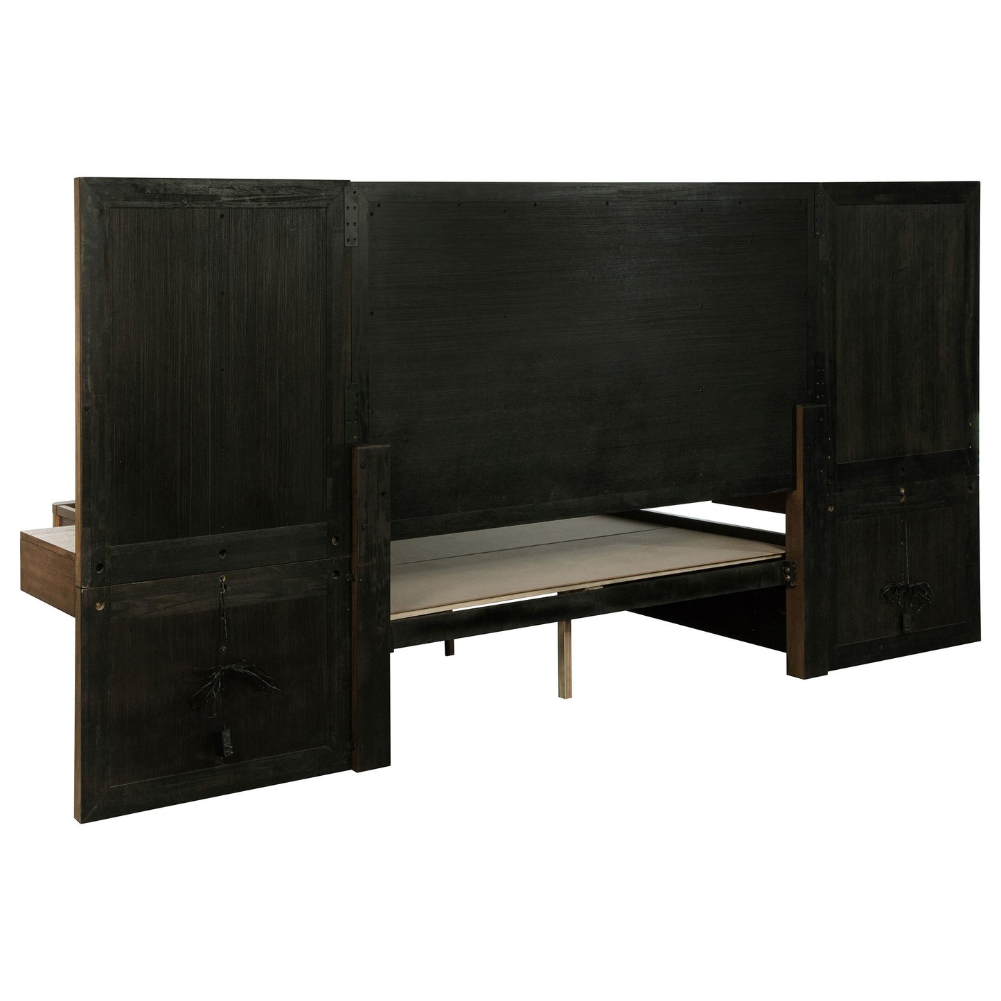  Coaster Furniture Terrace 224907 2-piece Wall Panel with Nightstand Set - Ash Brown IMAGE 1