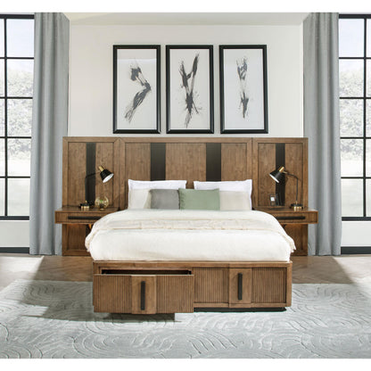  Coaster Furniture Terrace 224907 2-piece Wall Panel with Nightstand Set - Ash Brown IMAGE 5