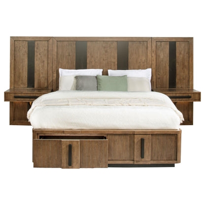  Coaster Furniture Terrace 224907 2-piece Wall Panel with Nightstand Set - Ash Brown IMAGE 7