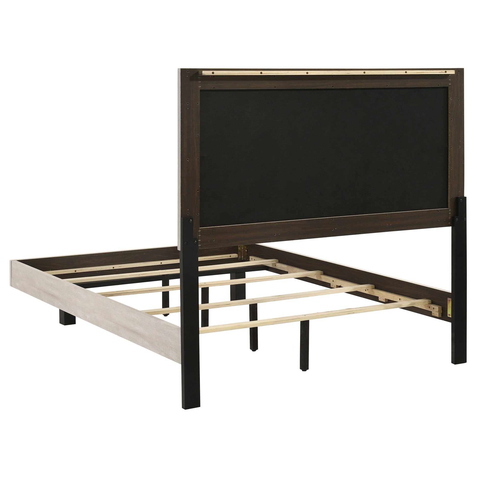  Coaster Furniture Trenton 225061F 54-inch Wood Full Panel Bed - Rustic Cream IMAGE 2