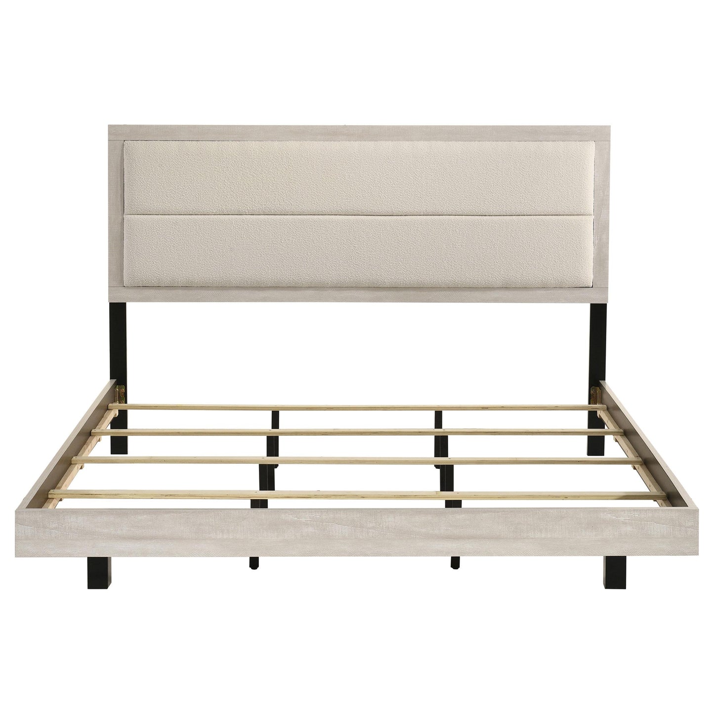  Coaster Furniture Trenton 225061KE 54-inch Wood Eastern King Panel Bed - Rustic Cream IMAGE 7