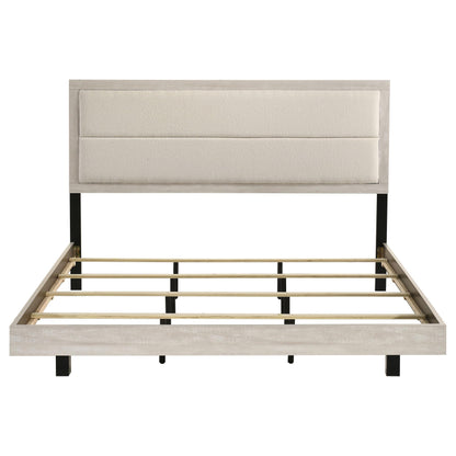  Coaster Furniture Trenton 225061KE 54-inch Wood Eastern King Panel Bed - Rustic Cream IMAGE 7