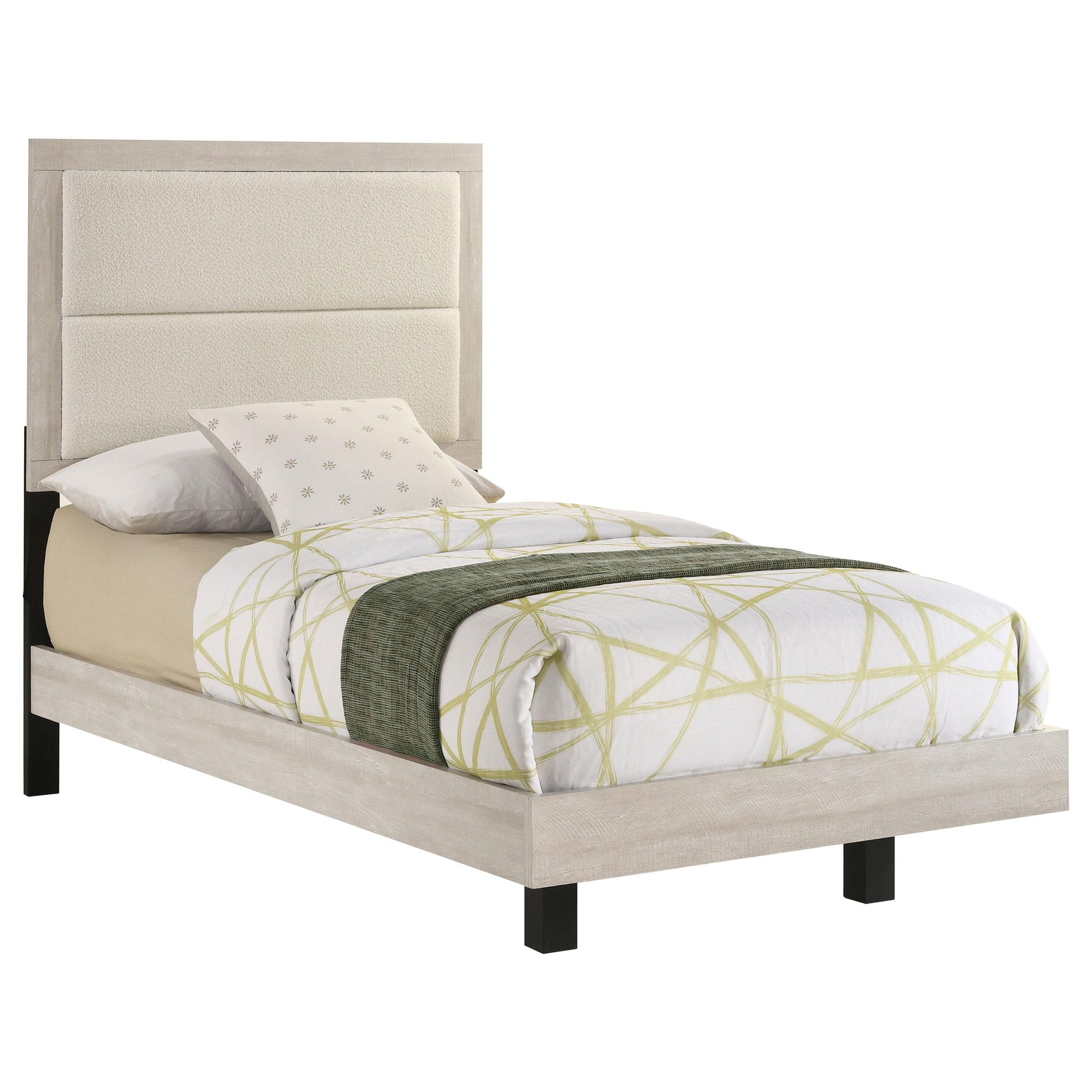  Coaster Furniture Trenton 225061T 54-inch Wood Twin Panel Bed - Rustic Cream IMAGE 8