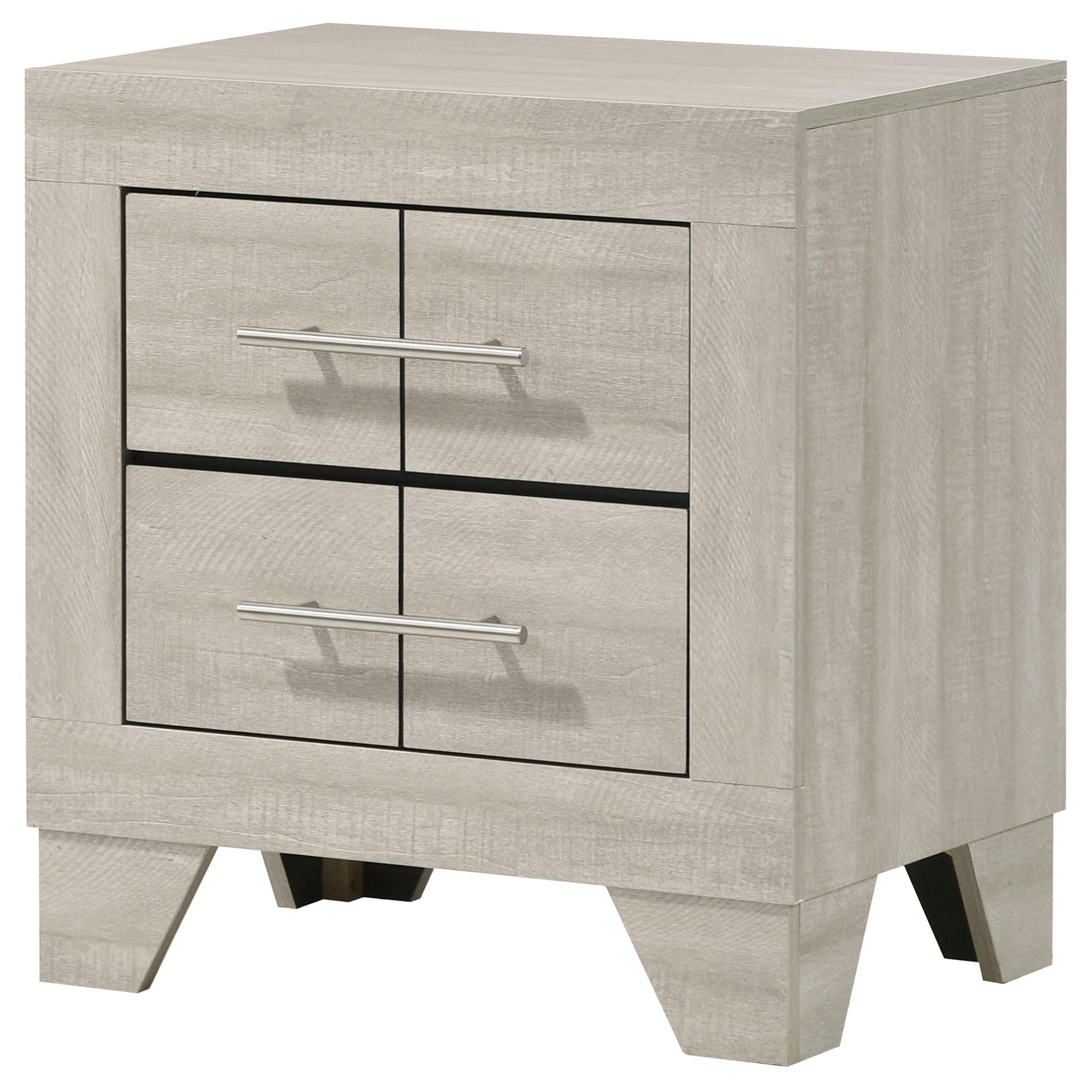  Coaster Furniture Trenton 225062 2-drawer Nightstand Bedside Table - Rustic Cream IMAGE 10