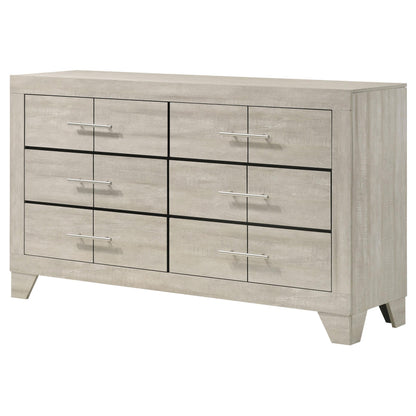  Coaster Furniture Trenton 225063 6-drawer Bedroom Dresser - Rustic Cream IMAGE 10