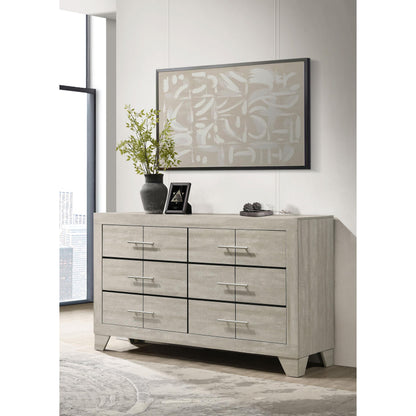  Coaster Furniture Trenton 225063 6-drawer Bedroom Dresser - Rustic Cream IMAGE 4