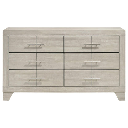  Coaster Furniture Trenton 225063 6-drawer Bedroom Dresser - Rustic Cream IMAGE 7