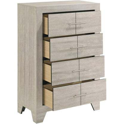  Coaster Furniture Trenton 225065 4-drawer Bedroom Chest - Rustic Cream IMAGE 10