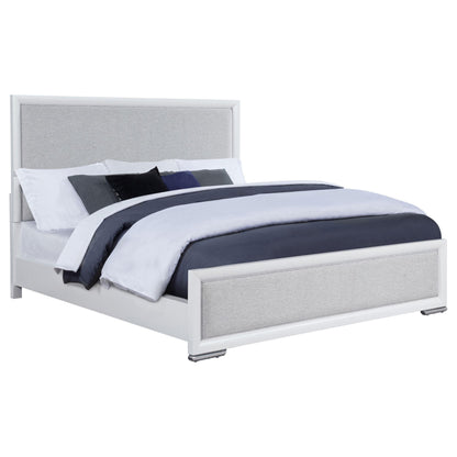  Coaster Furniture Gracemont 225071KE 57-inch Eastern King Panel Bed - Grey/White IMAGE 7