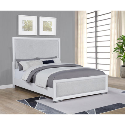  Coaster Furniture Gracemont 225071Q 57-inch Queen Panel Bed - Grey/White IMAGE 5