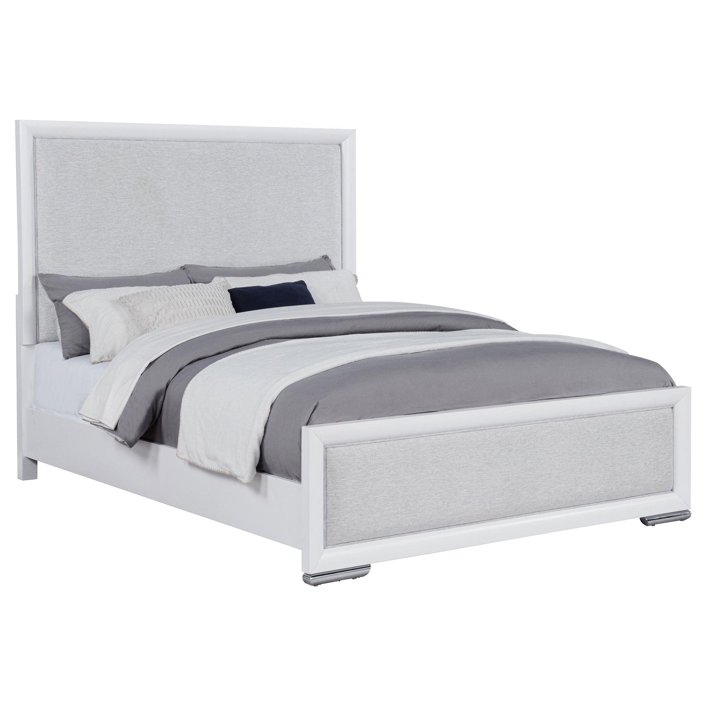  Coaster Furniture Gracemont 225071Q 57-inch Queen Panel Bed - Grey/White IMAGE 8