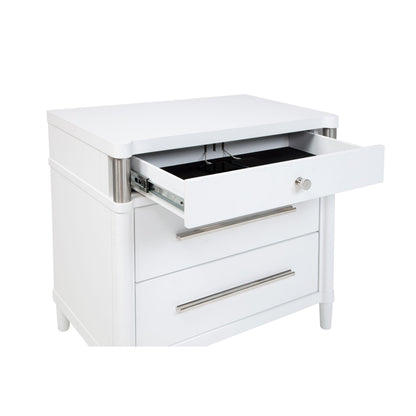  Coaster Furniture Gracemont 225072 3-drawer Bedroom Nightstand Bedside Table - White IMAGE 13