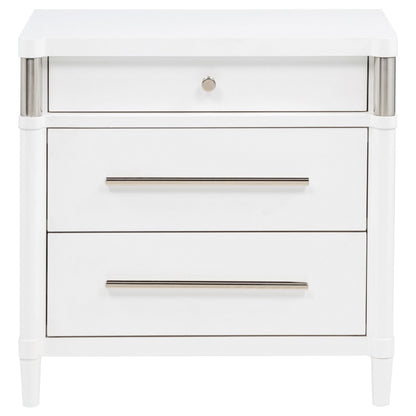  Coaster Furniture Gracemont 225072 3-drawer Bedroom Nightstand Bedside Table - White IMAGE 7