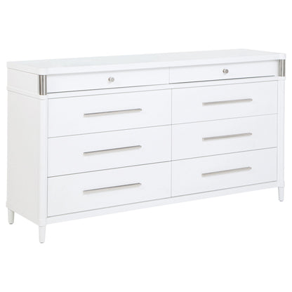  Coaster Furniture Gracemont 225073 8-drawer Bedroom Dresser Cabinet - White IMAGE 1