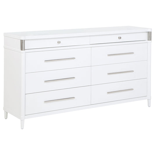  Coaster Furniture Gracemont 225073 8-drawer Bedroom Dresser Cabinet - White IMAGE 1