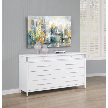  Coaster Furniture Gracemont 225073 8-drawer Bedroom Dresser Cabinet - White IMAGE 5