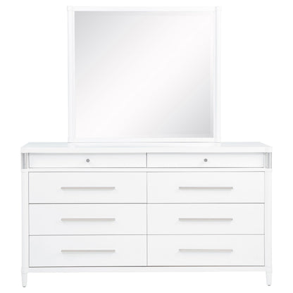  Coaster Furniture Gracemont 225073M 8-drawer Bedroom Dresser with Mirror - White IMAGE 13