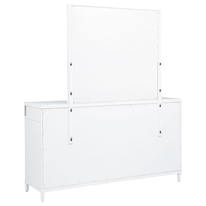  Coaster Furniture Gracemont 225073M 8-drawer Bedroom Dresser with Mirror - White IMAGE 2