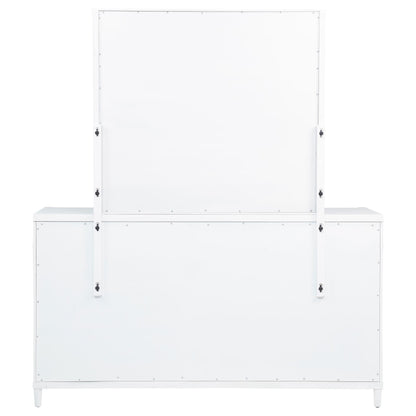 Coaster Furniture Gracemont 225073M 8-drawer Bedroom Dresser with Mirror - White IMAGE 5
