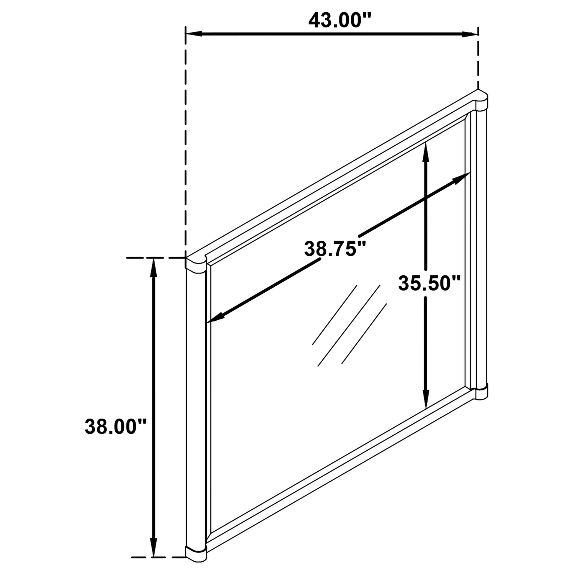  Coaster Furniture Gracemont 225074 Dresser Mirror - White IMAGE 2