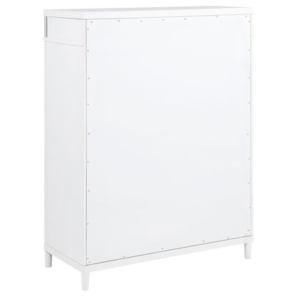  Coaster Furniture Gracemont 225075 5-drawer Bedroom Chest - White IMAGE 2