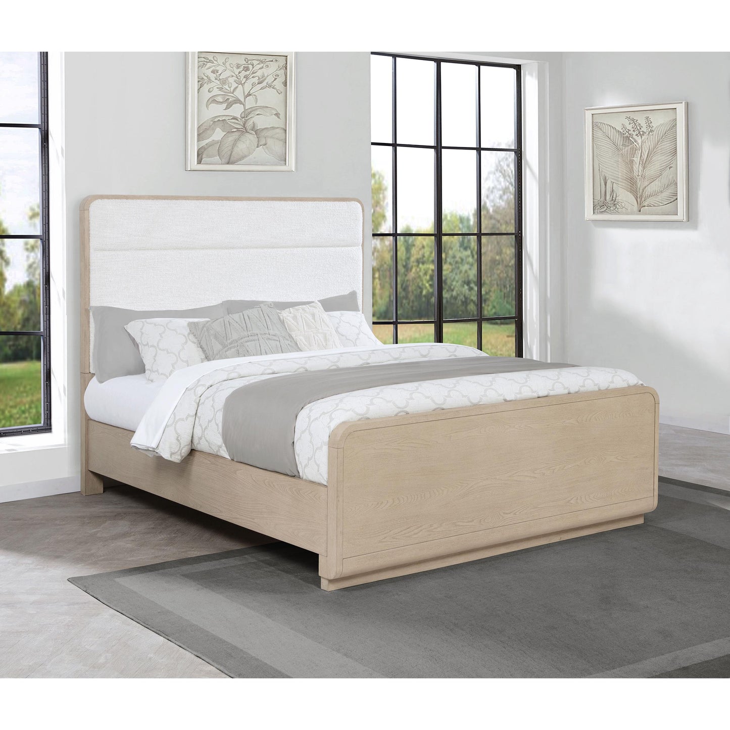  Coaster Furniture Ladera 225081Q 56-inch Queen Panel Bed - Light Elm IMAGE 5