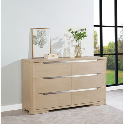  Coaster Furniture Ladera 225083 6-drawer Bedroom Dresser - Light Elm IMAGE 6