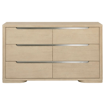 Coaster Furniture Ladera 225083 6-drawer Bedroom Dresser - Light Elm IMAGE 8