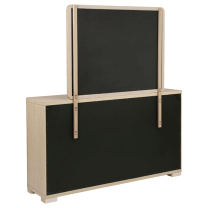  Coaster Furniture Ladera 225083M 6-drawer Bedroom Dresser and Mirror - Light Elm IMAGE 5