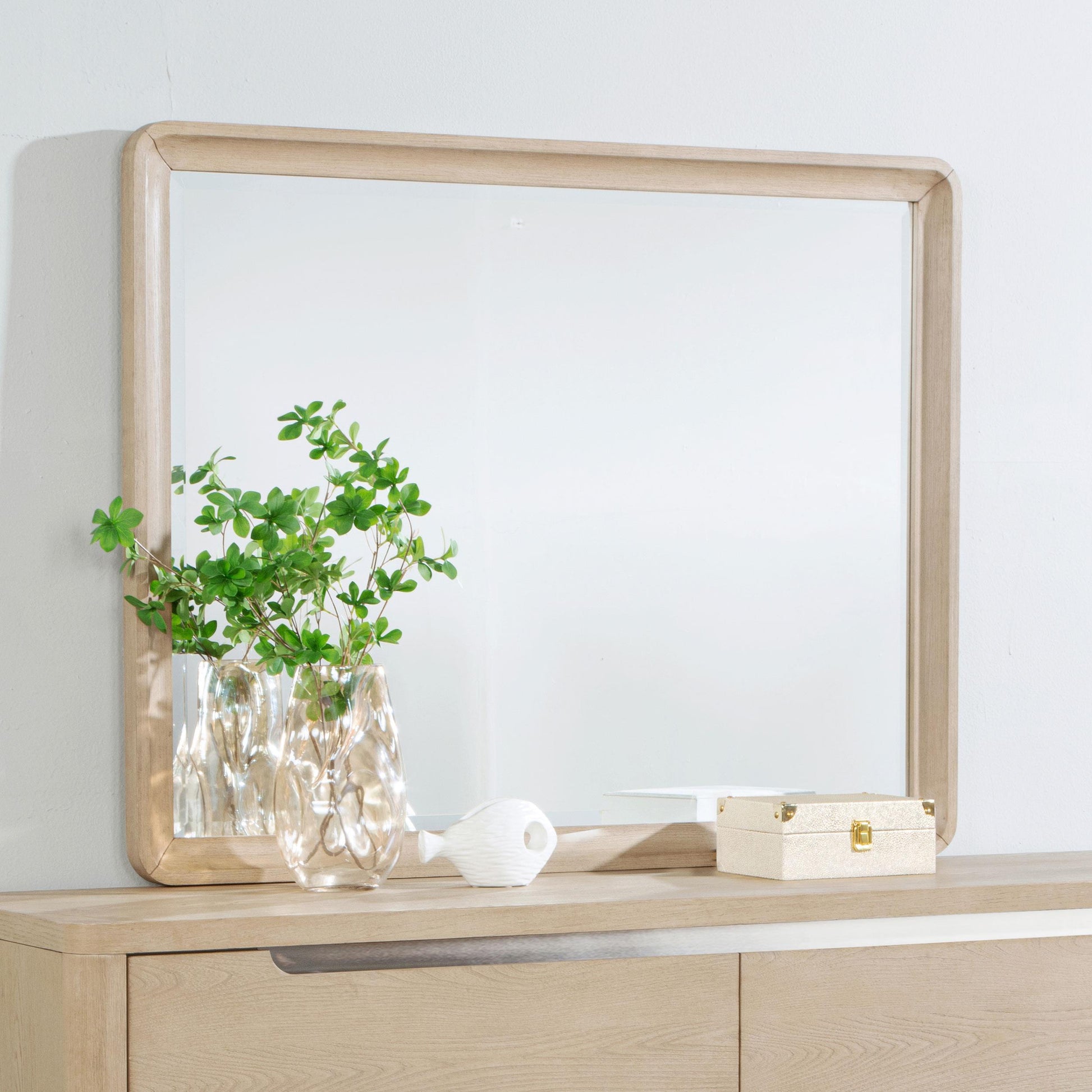  Coaster Furniture Ladera 225084 Dresser Mirror - Light Elm IMAGE 5