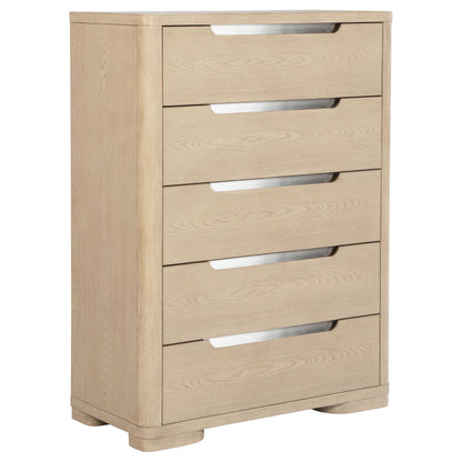  Coaster Furniture Ladera 225085 5-drawer Bedroom Chest - Light Elm IMAGE 3