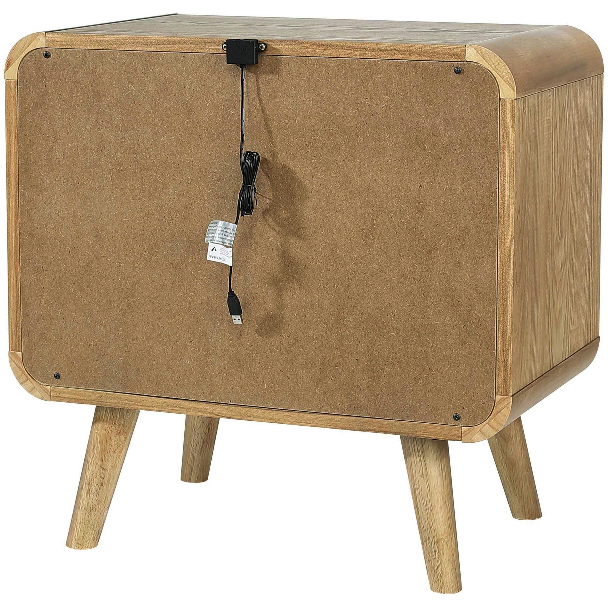  Coaster Furniture Robyn 225092 2-drawer Nightstand Bedside Table - Light Ash IMAGE 8