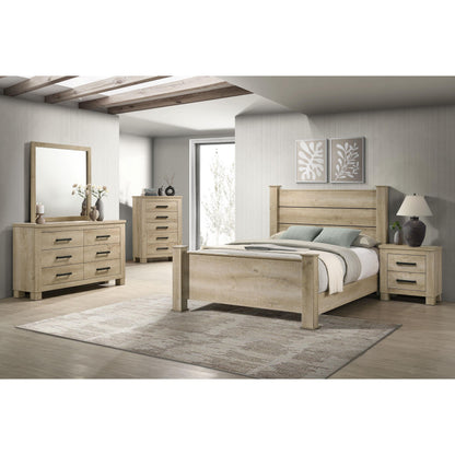  Coaster Furniture Oakglen 225101KE 55-inch Eastern King Panel Bed - Weathered Oak IMAGE 8