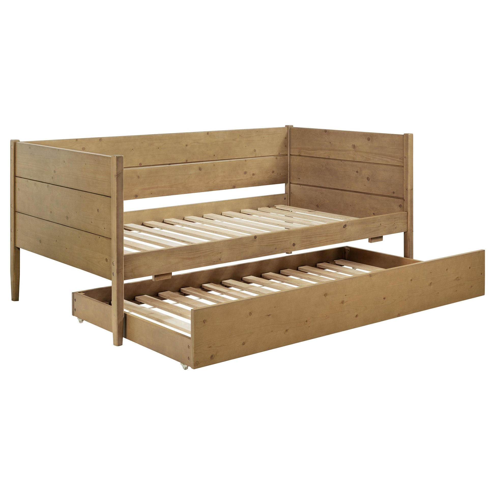  Coaster Furniture Calinda 300685 Wood Twin Daybed With Trundle - Natural IMAGE 3