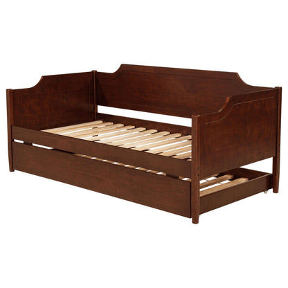  Coaster Furniture Redding 300687 Wood Twin Daybed With Trundle - Cherry IMAGE 1