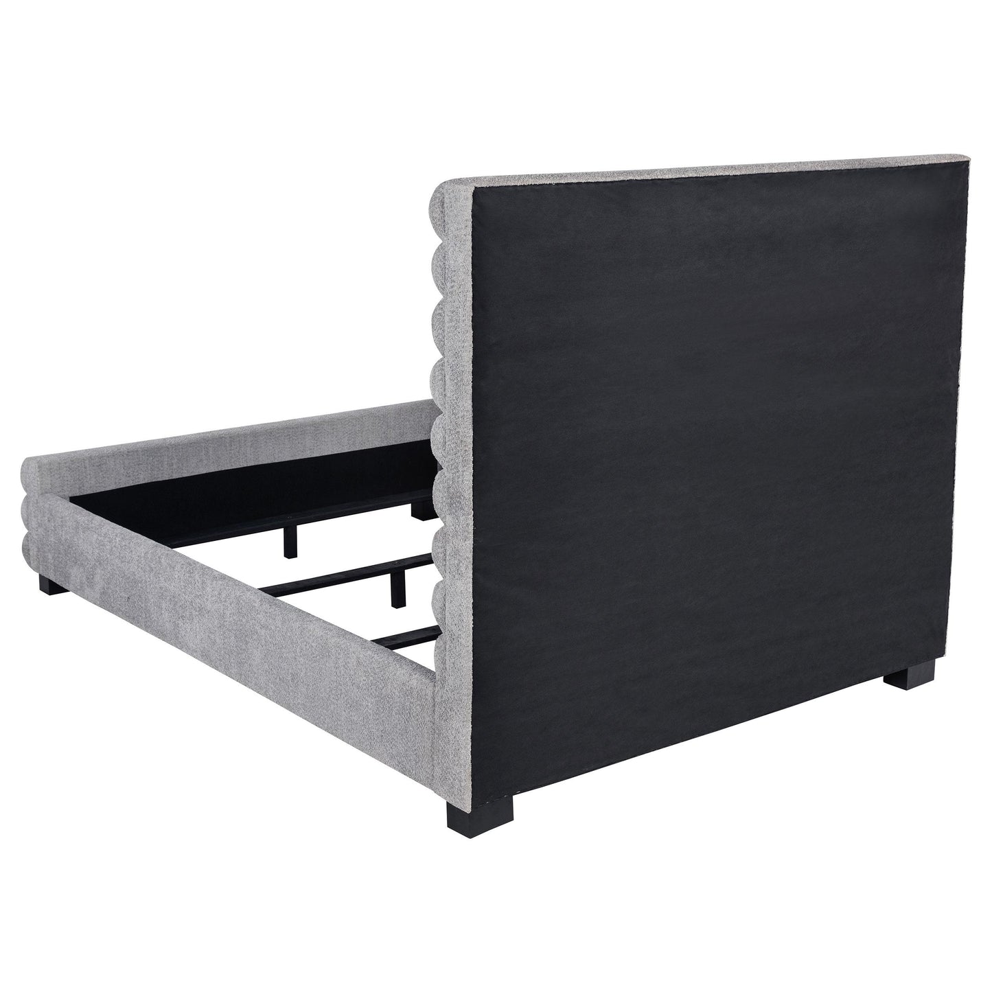  Coaster Furniture Patricia 300719Q 58-inch Boucle Upholstered Queen Bed - Grey IMAGE 6