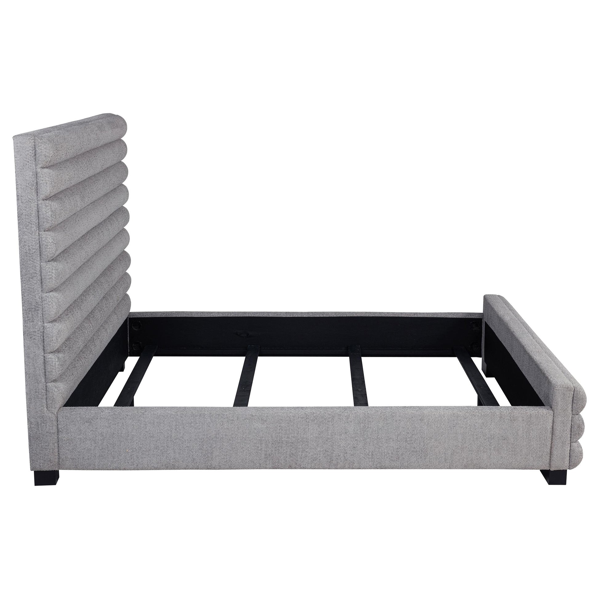  Coaster Furniture Patricia 300719Q 58-inch Boucle Upholstered Queen Bed - Grey IMAGE 8