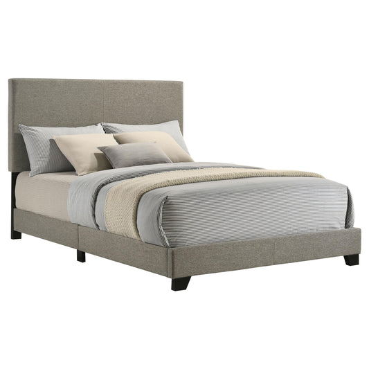  Coaster Furniture Dorian 300851F Fabric Upholstered Full Panel Bed - Taupe IMAGE 1