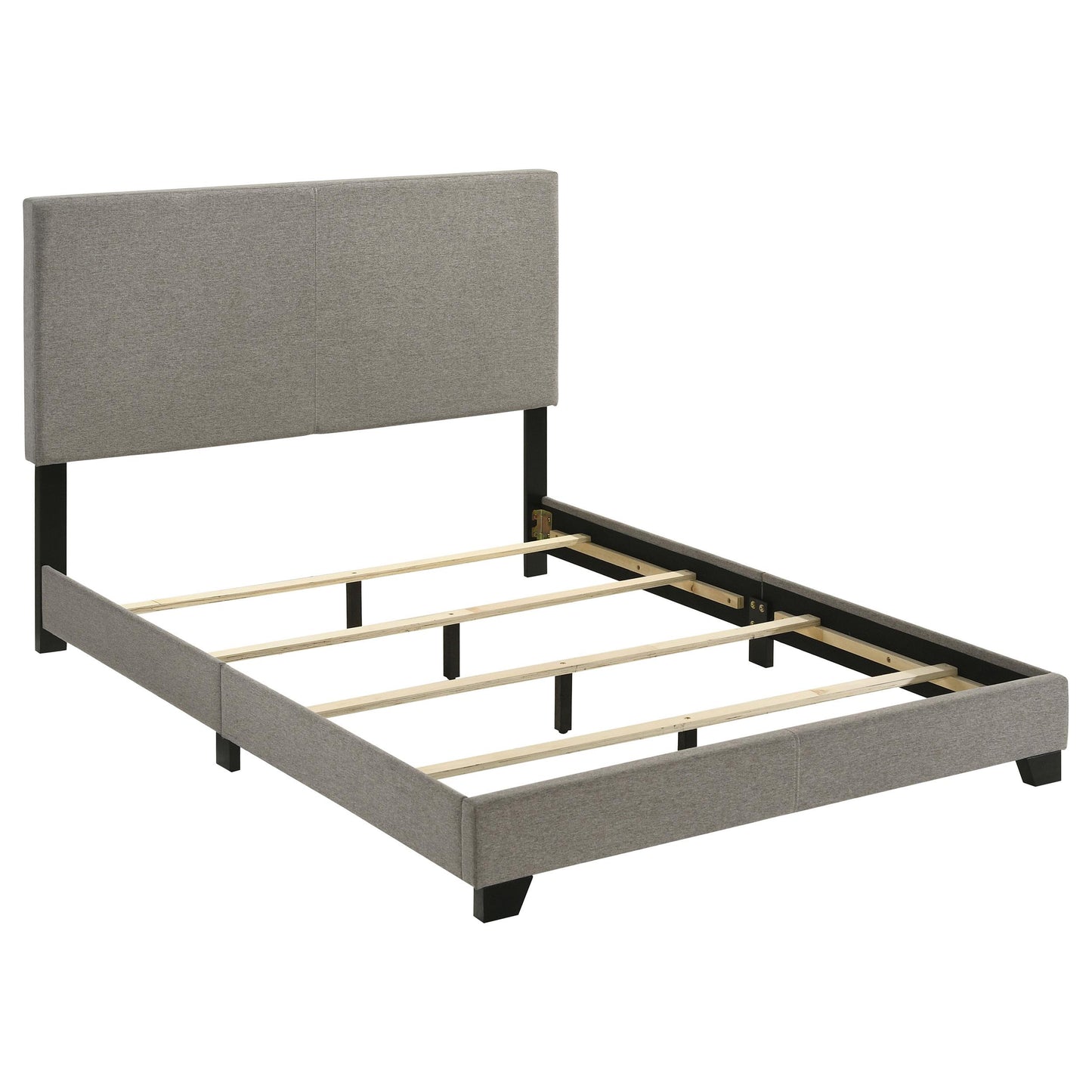  Coaster Furniture Dorian 300851F Fabric Upholstered Full Panel Bed - Taupe IMAGE 2