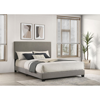  Coaster Furniture Dorian 300851Q Fabric Upholstered Queen Panel Bed - Taupe IMAGE 2