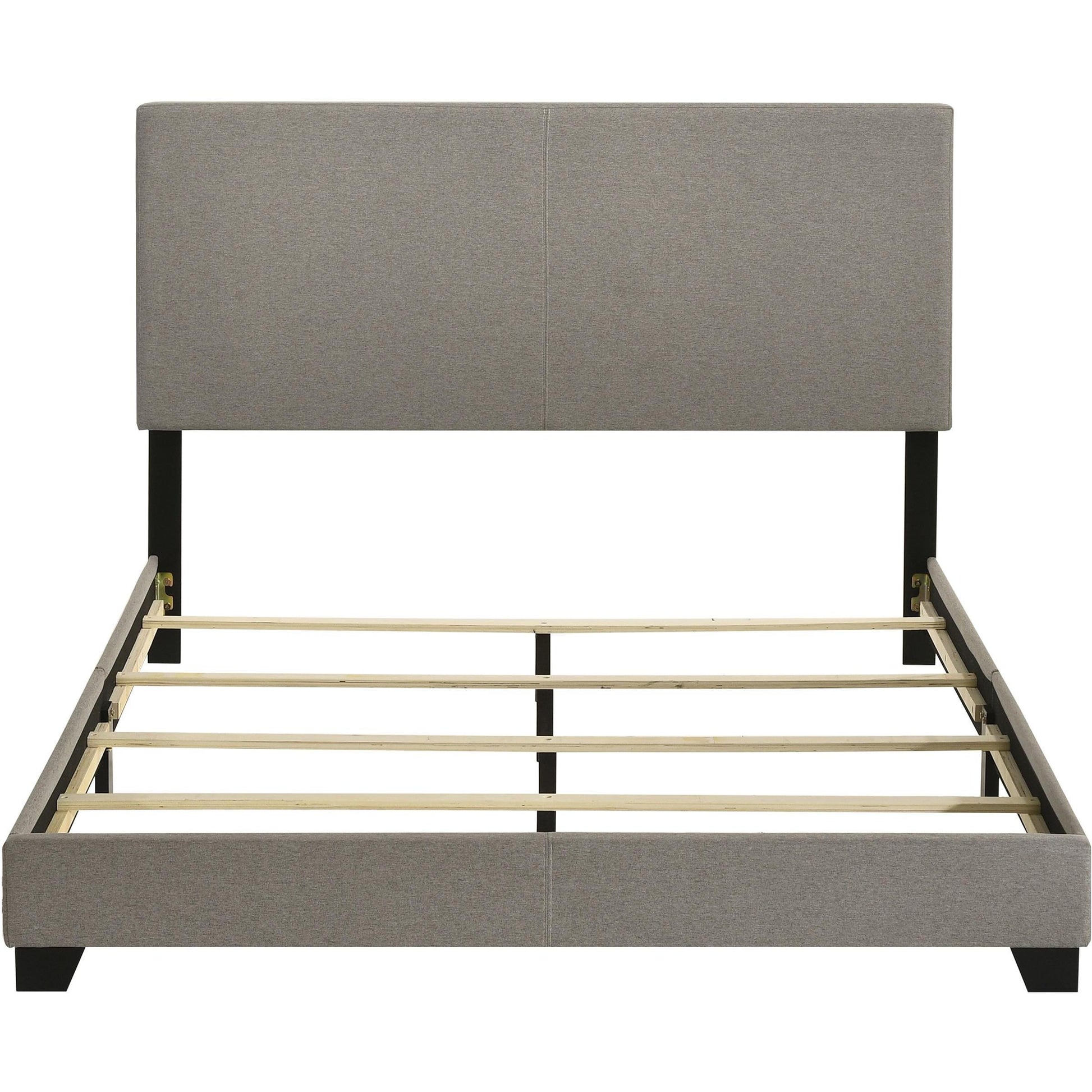  Coaster Furniture Dorian 300851Q Fabric Upholstered Queen Panel Bed - Taupe IMAGE 4
