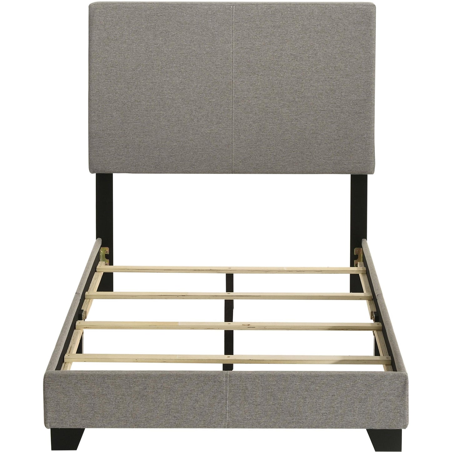  Coaster Furniture Dorian 300851T Fabric Upholstered Twin Panel Bed - Taupe IMAGE 4