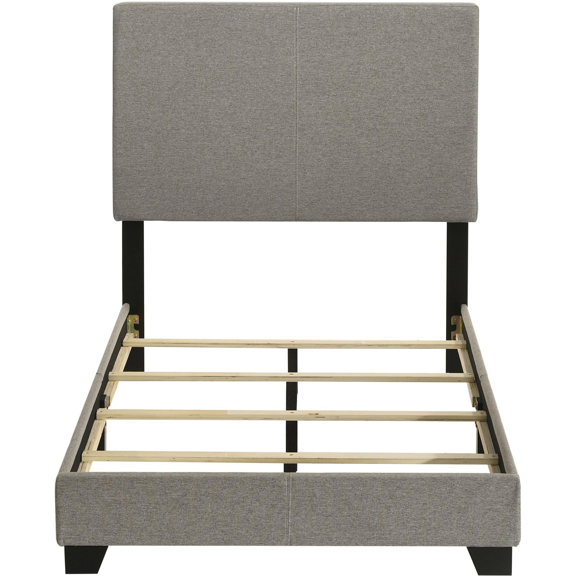  Coaster Furniture Dorian 300851T Fabric Upholstered Twin Panel Bed - Taupe IMAGE 4