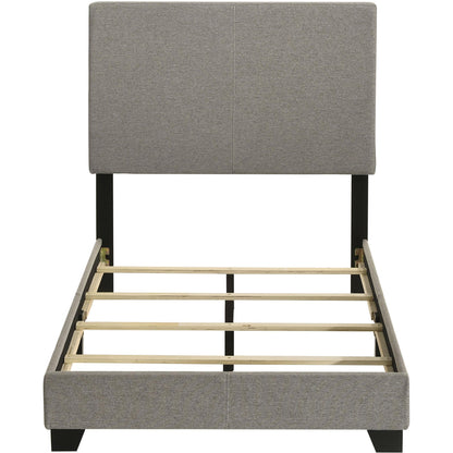  Coaster Furniture Dorian 300851T Fabric Upholstered Twin Panel Bed - Taupe IMAGE 4